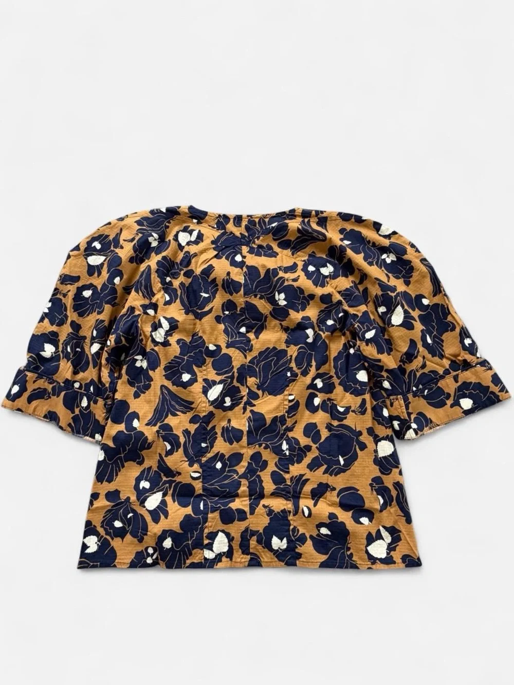 NWOT BANANA REPUBLIC Stretch-Cotton Volume-Sleeve Top